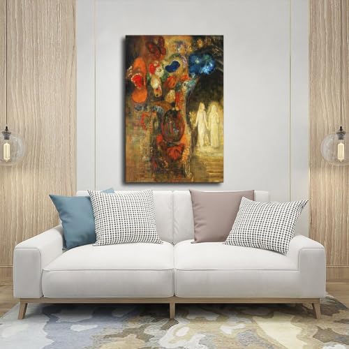 Toile Odilon Redon Apparition 1905 avec cadre de qualité supérieure