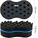 Hair Twist Sponge Brush Two Sides Dread Dreading Wave Twisting Foam Afro Barber Curl Sponge for Women and Men Boy Girl Small and Big Holes 1 Pcs