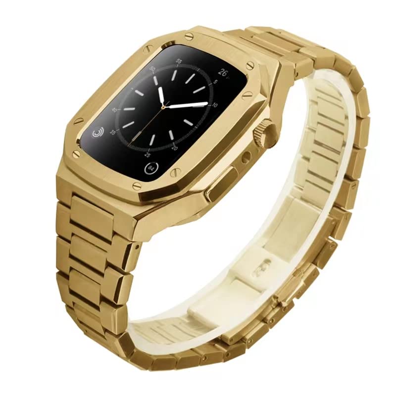 Bracelet Apple Watch 45mm en acier inoxydable luxe EZZON - 3