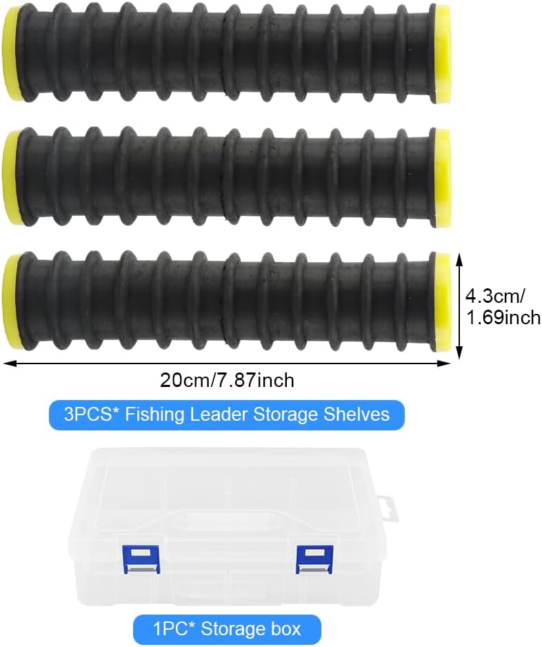 3 Pcs Fishing Line Storage Organizer, 12-Slot Fish Leader Holder image 2