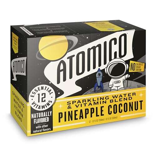Atomico Sparkling Water. 12 Essential Vitamins From Our Proprietary Organic Blend. Naturally Flavored. thumb #4