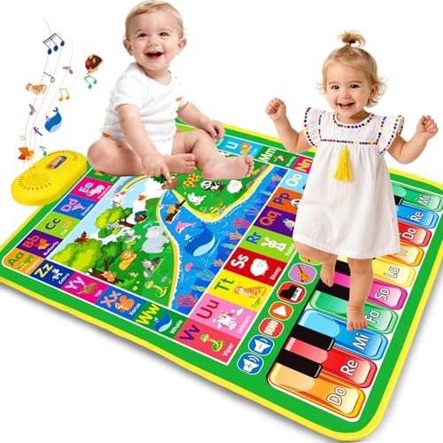 Baby Toys for 1 Year Old Gifts: 3 in 1 Alphabet Animal Piano Music Play Mat - Toddler Toys Age 1-3 Musical Toy 12-18 Months Babies Birthday Christmas...