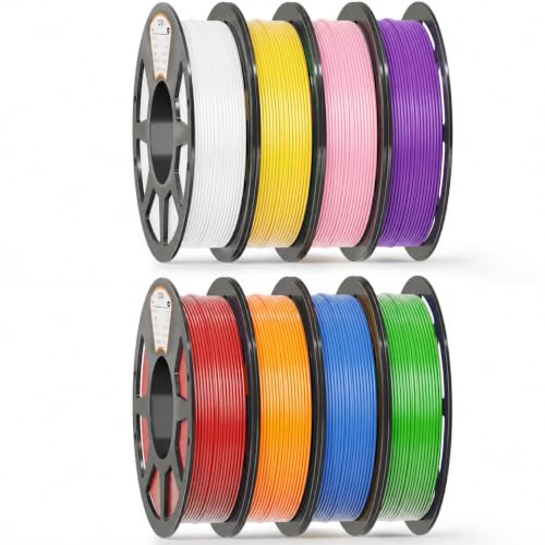 Image of YOOPAI PLA+ Filament 1.75mm, 250g Starter Color Bundle, 8 Rolls