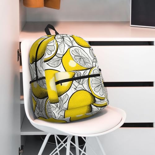 Sac à dos imprimé citron léger et confortable pour vos sorties