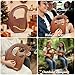 VixxNoxx Lyre Harp, 19-String Mahogany Lyra Harp Kit, Stringed Musical Instruments with Tuning Wrench Bag Instructions Extra Strings for Beginners Adults