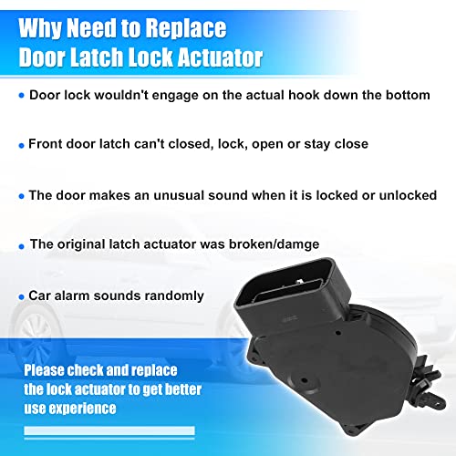 Image of X AUTOHAUX Front Left Side Door Lock Actuator Motor for Lexus IS300 2001-2003 69120-53030
