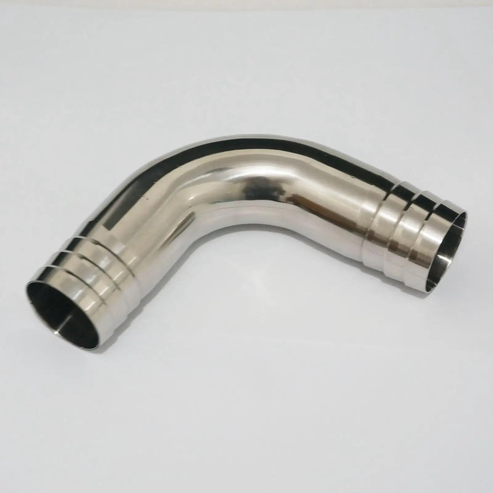 Fit for 63mm 2.5" I/D Hose Barbed 304 Stainless Steel 90 Degree Elbow Pipe Fitting Connnector
