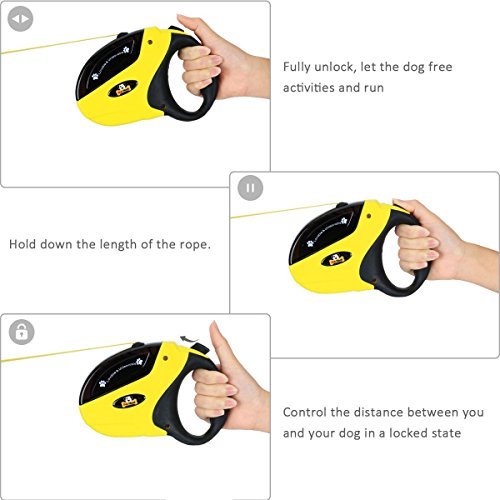 image for Pet Neat Retractable Dog Leash with Break and Lock Button - Free eBook