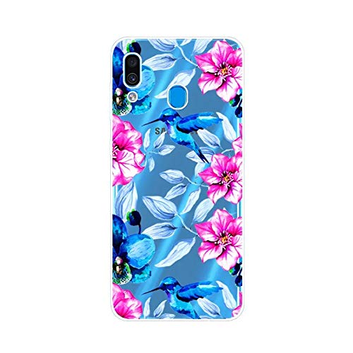 SZJCKJ Transparent Case for Samsung Galaxy A20, Ultra-Thin Protective Cover TPU Protection Bumper Soft Crystal Silicone Shell Coque for Samsung Galaxy A20 (6,4