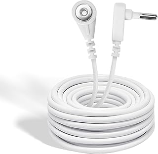 Grounding Cord, Replacement Grounding Cable Accessories for Grounding Sheets. Fits All Popular Brands White, 15 Feet