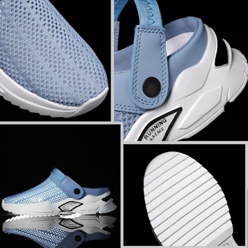 Men's Orthopedic Hollow-Out Summer Sandals,Breathable Knitted Mesh Sandals with Arch Support,Mens Beach Sandals3
