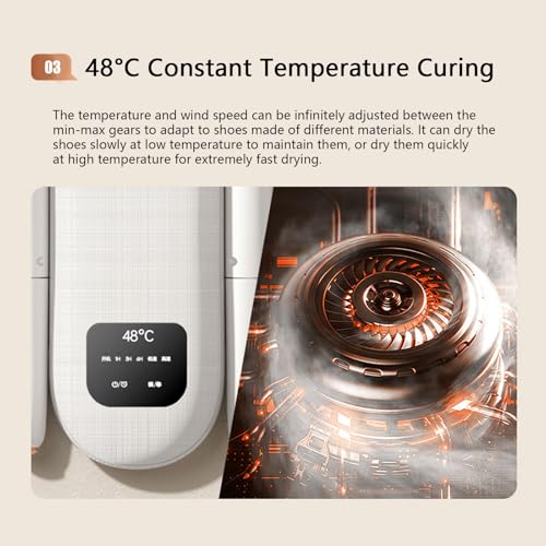 Secador de calzado eléctrico plegable con temporizador 150W miniatura 4