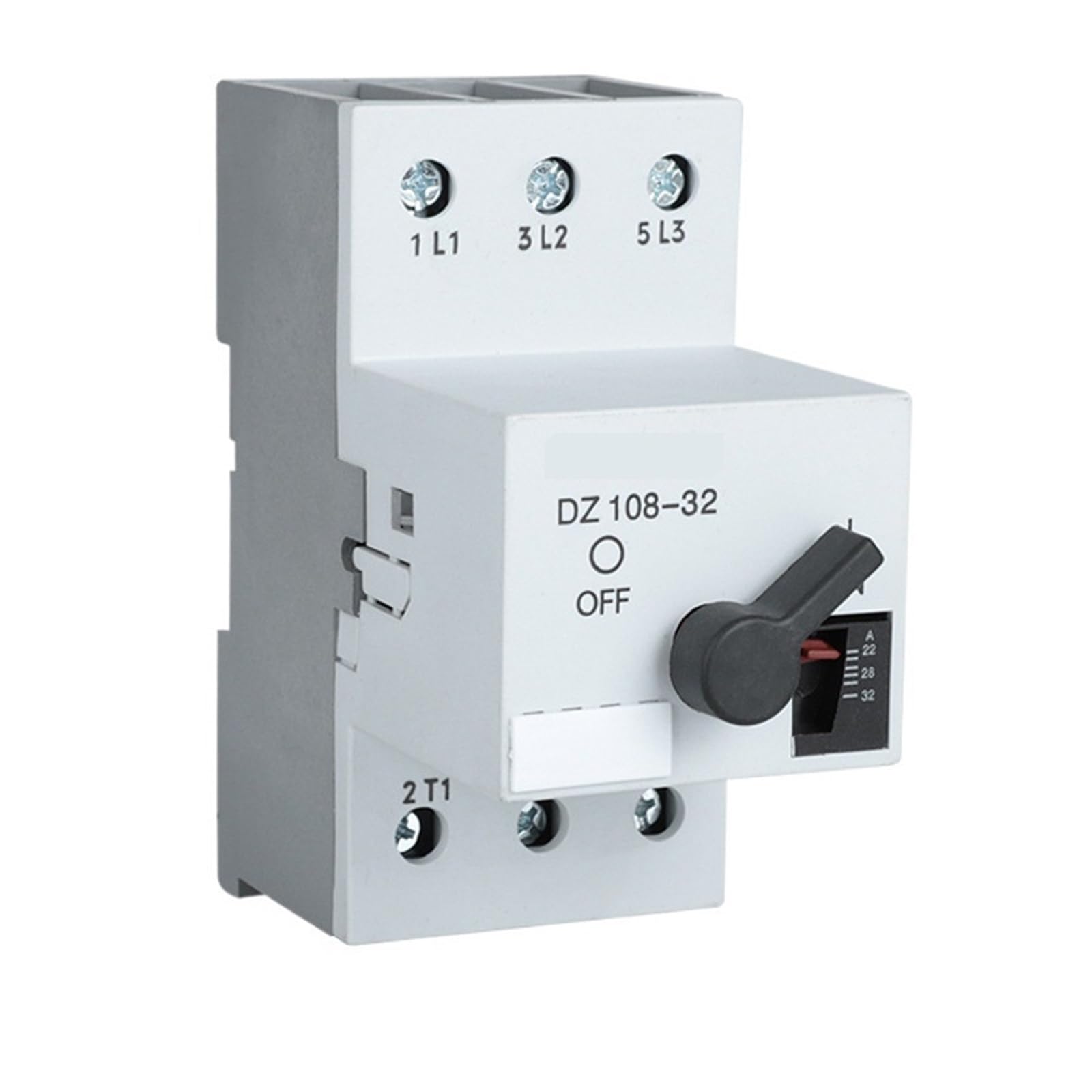 Disjoncteur de protection moteur DZ108-32/10 avec un courant réglable de 25 A