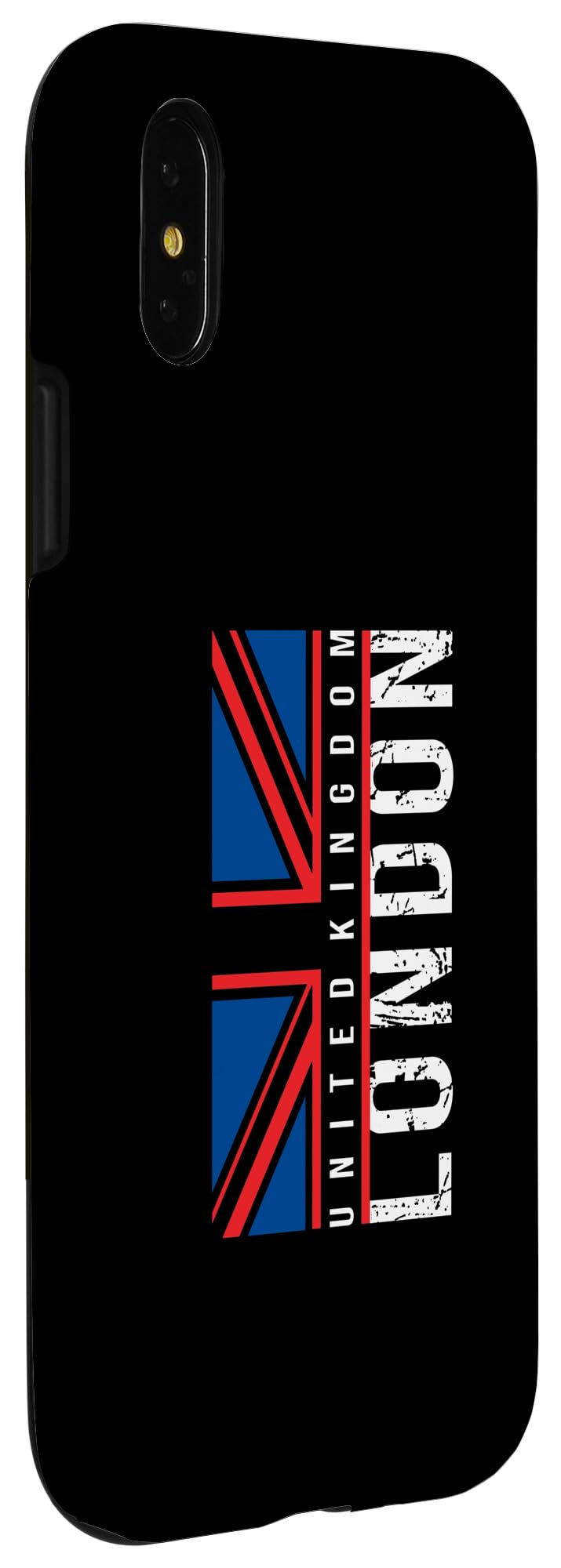 iPhone X/XS London England Vintage Distressed Grunge United Kingdom Flag Case - Image 3