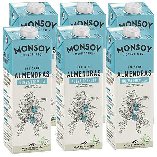 Monsoy - Bebida De Almendras BIO - Caja de 6 x 1L