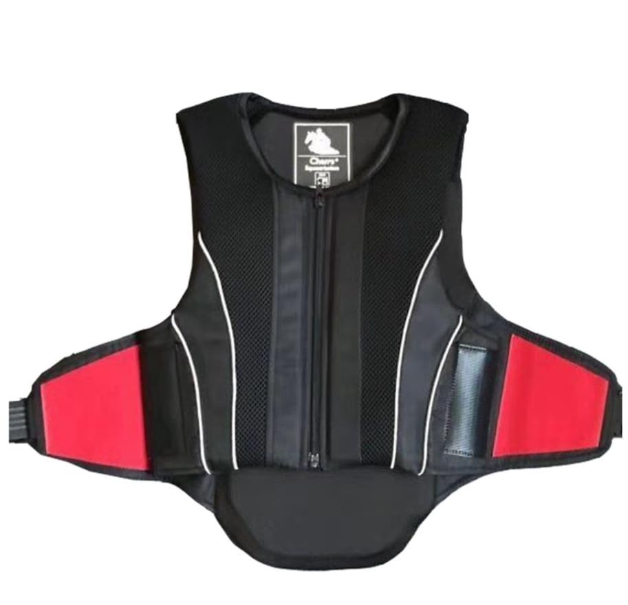 Luminexia Chaleco Ecuestre,Chaleco de equitación con Cremallera,Chaleco de equitación,Chaleco de protección Corporal,para Adultos Unisex,niños,niñas y niños