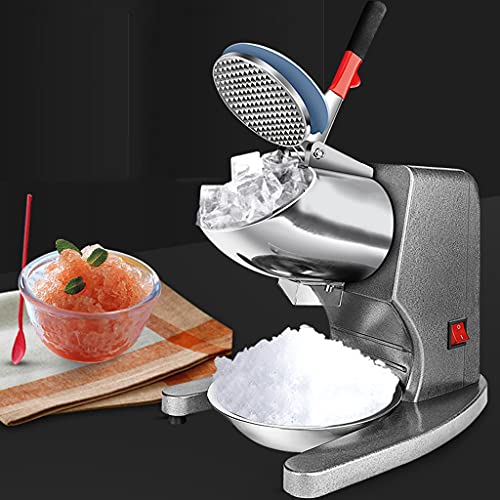 QINGZHUO Smoothie-Maschine,mit Edelstahlschale,95 kg/h Brecher Gewerbliche Rasier-Eismaschine,300 W 2000 R/min. – Bild 8
