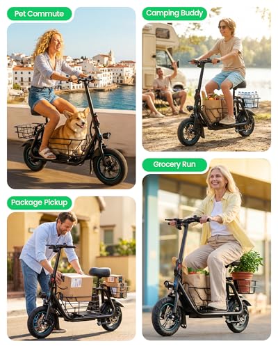 Gyroor C1S Electric Scooter with Seat