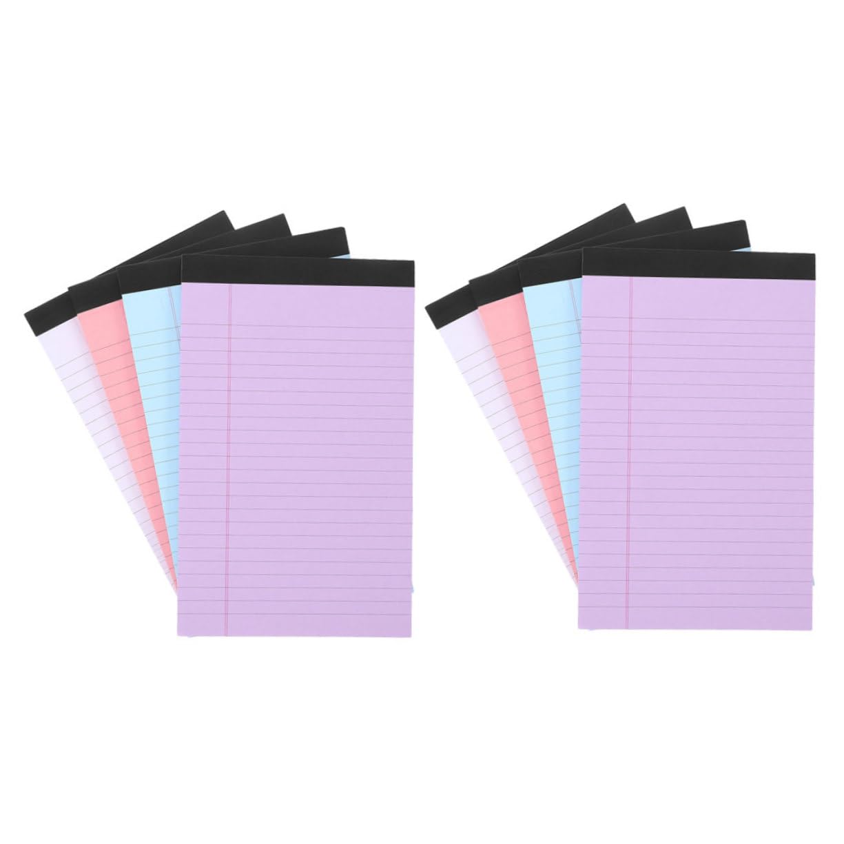 Uonlytech Lot De 8 Blocs-Notes Lignés Pour Professionnels Avec LED De Travail Bloc-Notes De Bureau Fournitures D'Écriture Petits Blocs-Notes Légaux Bloc-Notes A5 Format De Poche