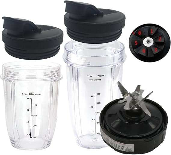 Joystar 1pcs 6 FINS Gear Extractor Blades Assembly Works with nutri ninja models: Nutri NinjaProBL450-70/BL456-70/BL451-70/BL454-70 Nutri Ninja Auto-iQ BL480-70/BL480D-70/BL481-70/BL482-70/BL490-70