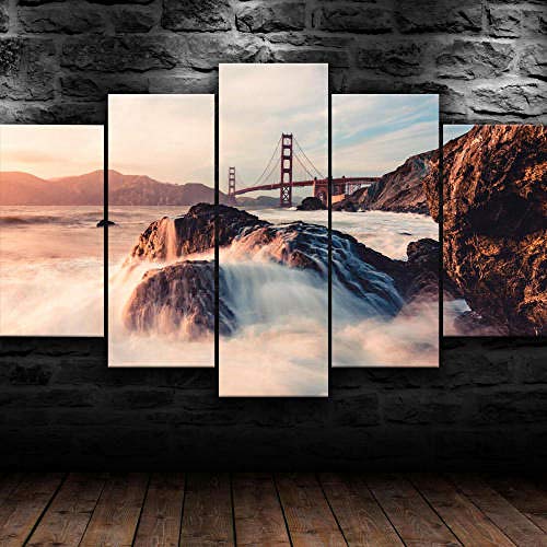 Tableau décoration murale encadrée pour habiller un grand mur vide de salon
