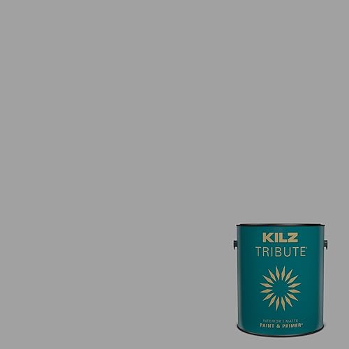 KILZ TRIBUTE Paint & Primer, Interior, Matte, Stone Cold, 1 Gallon