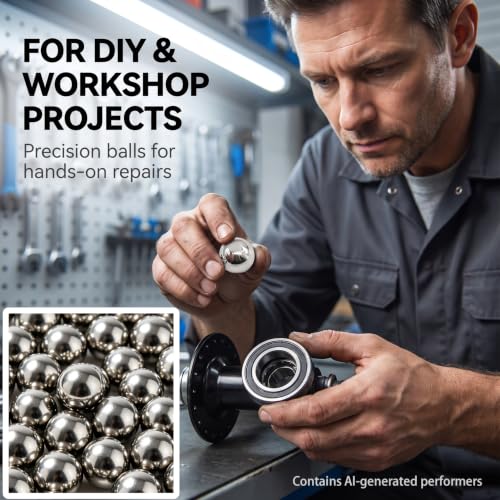 Image of Taiss 300PCS 7mm 304 Stainless Steel Precision Balls,Precision Steel Ball Assortment Kit,Metal Balls