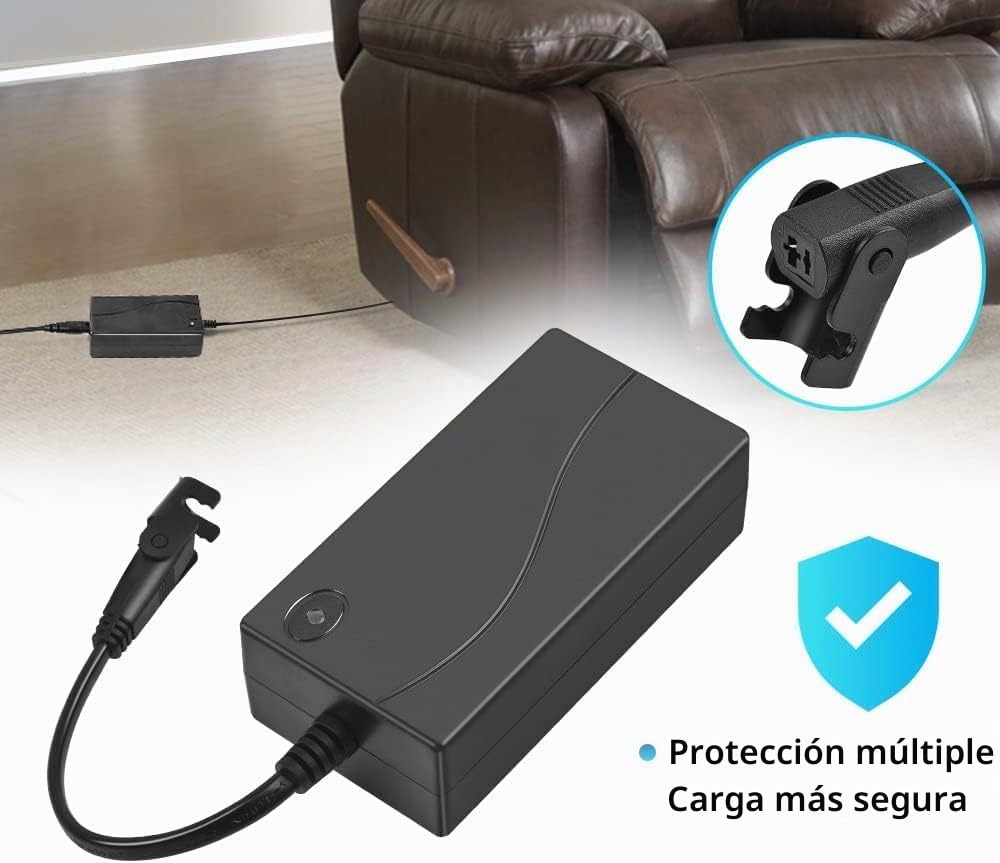 Transformador Reclinable Eléctrico, Adaptador de 29V 2A CA/CC Fuente de Alimentación de Conmutación de Silla Elevadora Universal para Limusinas OKIN con Cable Anular (Cable de Alimentación Incluido)