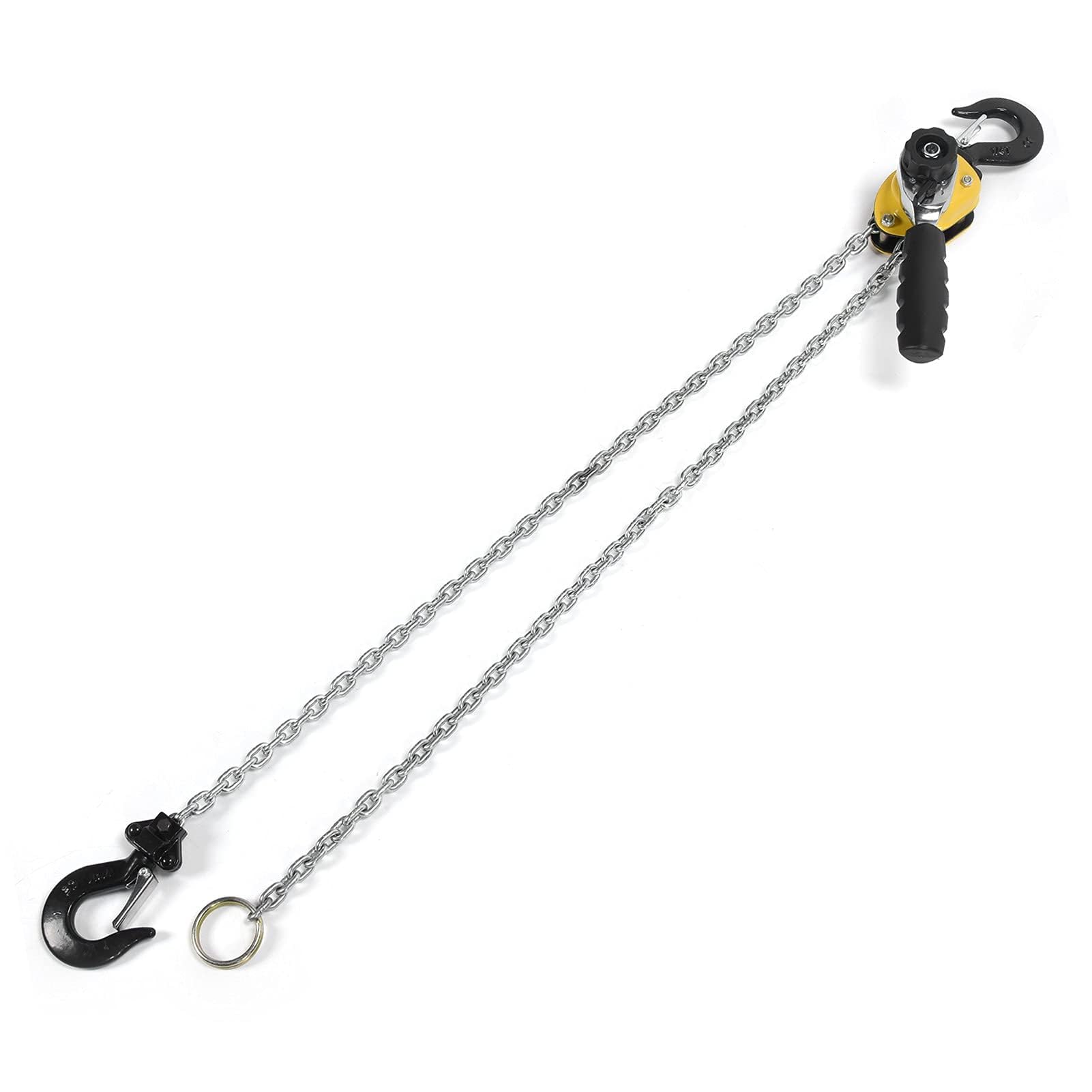 Paranco a Catena con Blocco a Leva da 250 Kg, Struttura Semplice di Piccole Dimensioni Facile da Trasportare, Cricchetto di Sollevamento con Catena da 1,5 Metri, per il Sollevamento di Merci e Carichi