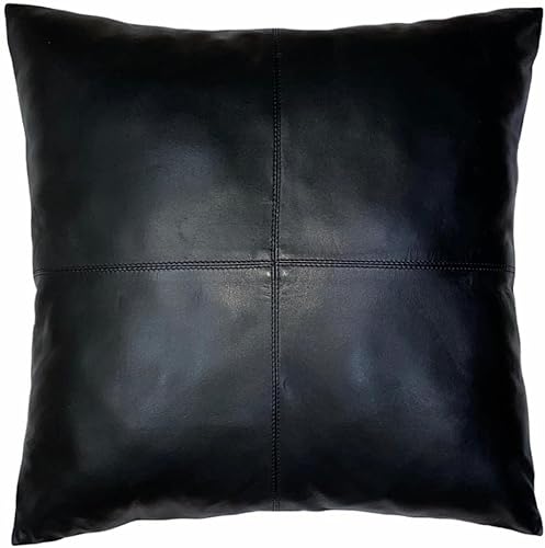 Cojín de lujo 100% piel de cordero, suave, duradera, para estilo bohemio, rústico, cuadrado, decorativo, dormitorio, sala de estar, sofá, cama (16 x