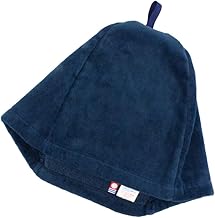Bakumatsu Sauna Hat, Imabari Towel with Loop, Sauna Cap, Men's, Large, Women's, Sauna Hat, Sauna Goods, Made in Japan, Imabari Brand Certification (JP, Alphabet, Navy: Loop)
