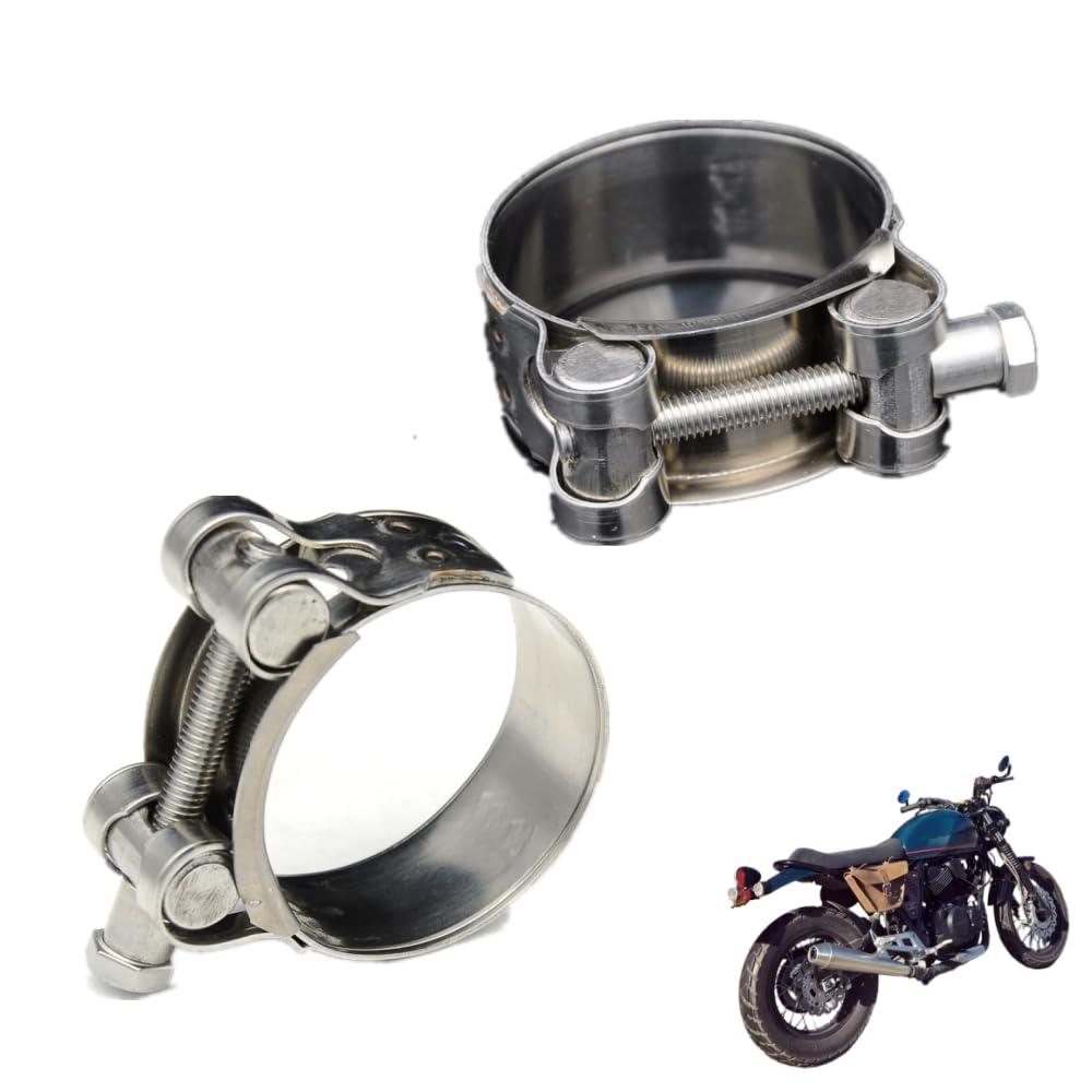 Amazon.co.jp: マフラーバンド 2個 バイクパーツ ホース バンド