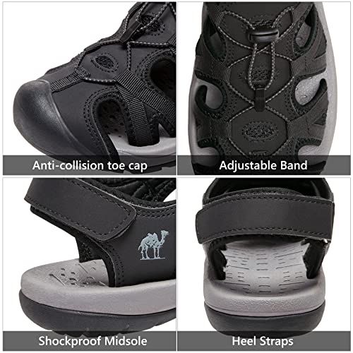 Image of CAMELSPORTS Men's Hiking Sandals Closed Toe Outdoor Beach Sandal Waterproof Sport Fisherman Sandals Water Shoes
