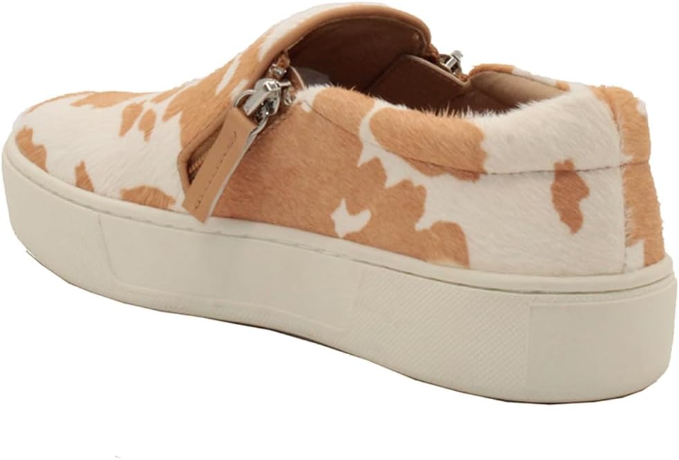 Very Volatile Women's Normande Sneaker, Tan White Cow, 7.5