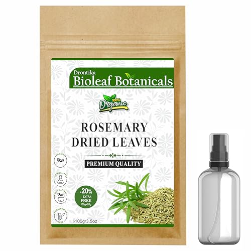 Image of Bioleaf Botanicals Leaves - 100gm | Dried Rosemary | Pure & Premium + FREE Mist Spray Bottle
