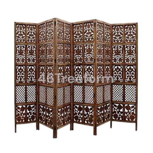 Image of Wooden Room Partition /Screen /Room Divider /Room Separator for Livng Room Bedroom Home Office Restarurant Hallway 20Inches Wide (6 Panel 6 Feet)