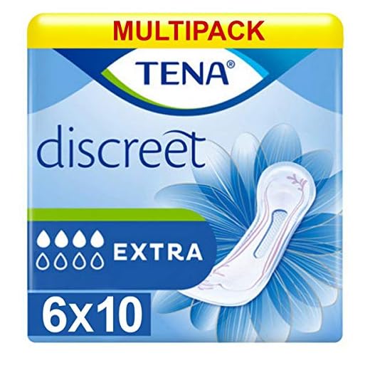 Tena Lady extra handdukar, 6 förpackningar om 10 stycken vardera (60 dukar)