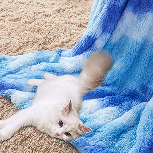 Beautex Faux Fur Throw Blanket, Soft Sherpa Fluffy Blankets, Warm Thick Plush Flannel Blanket, Luxury Fuzzy Blankets For Home Room Decor, Shaggy Cozy Twin Blanket For Couch Sofa Bed Blue, 60X 80 #TOP3