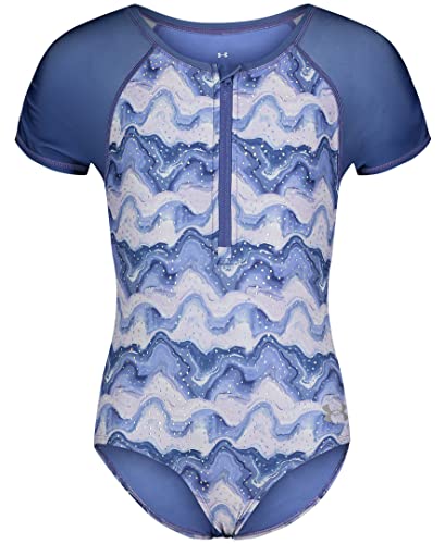 Image of Under Armour Girl's One-Piece Paddlesuit Swimsuit, UPF 50+ Sun Protection, Quick Drying Bathing Suit
