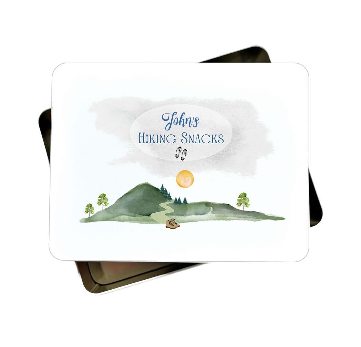 Maisie Moo Gifts Limited Personalised Hiking Snacks Metal Tin For Walker