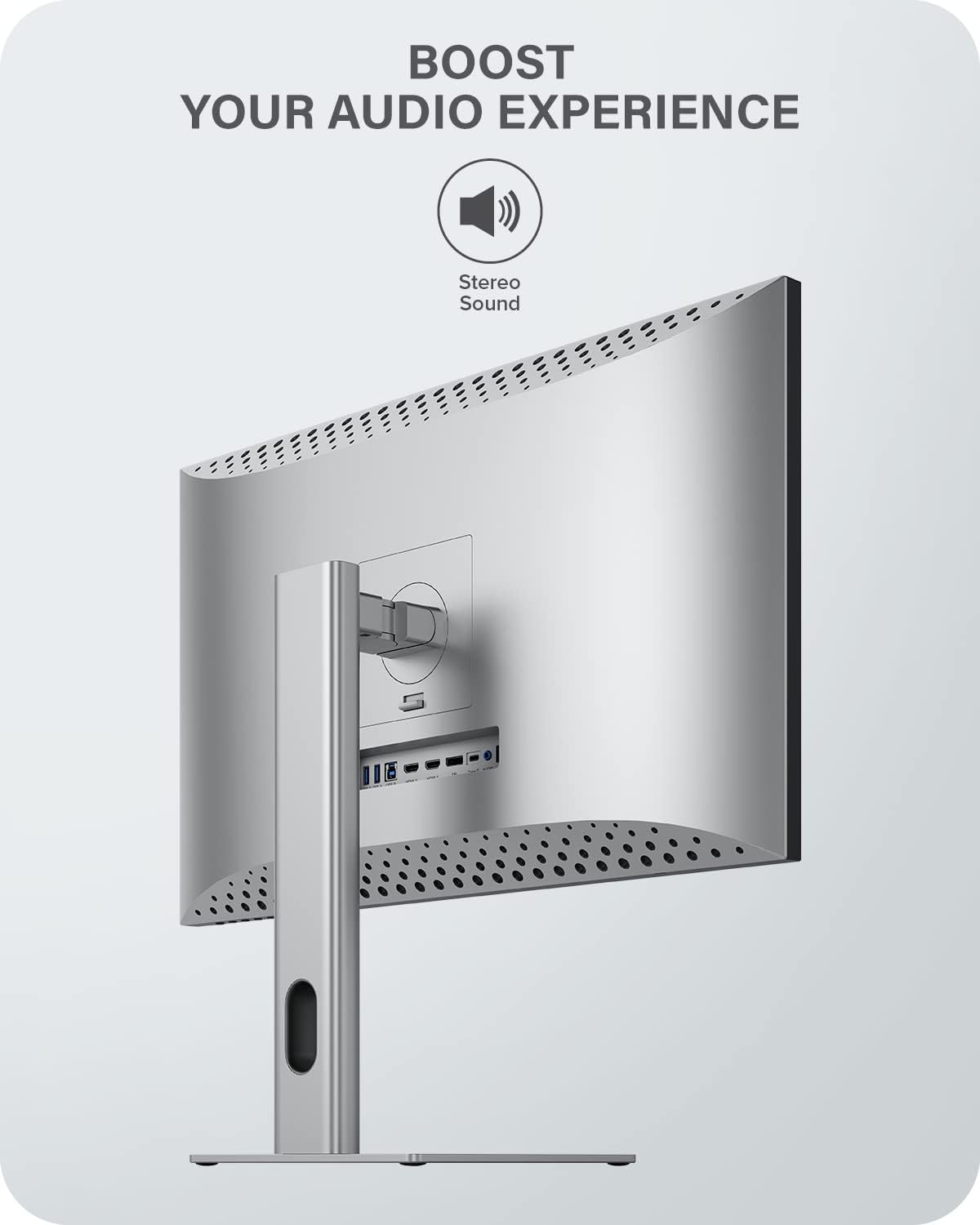 ALOGIC Clarity Monitor 4K da 27,100% RGB, 97% DCI-P3, 99% Adobe RGB 90W PD,Hub USB 8 in 1, Colore 1.07-b, Display 600 HDR, Contrasto dinamico 1000000: 1, pannello IPS, cornice ultrasottile.