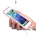 PISSION Waterproof Cases Ultra Slim Full Body Protective Cover Compatible with iPhone 6/6S (Rose Gold)