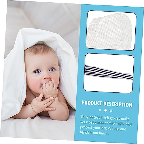 BESPORTBLE Hand Eating Gloves for Boy Girl No Scratch Teething Mittens Newborn Comfortable Nylon Hand Mittens2