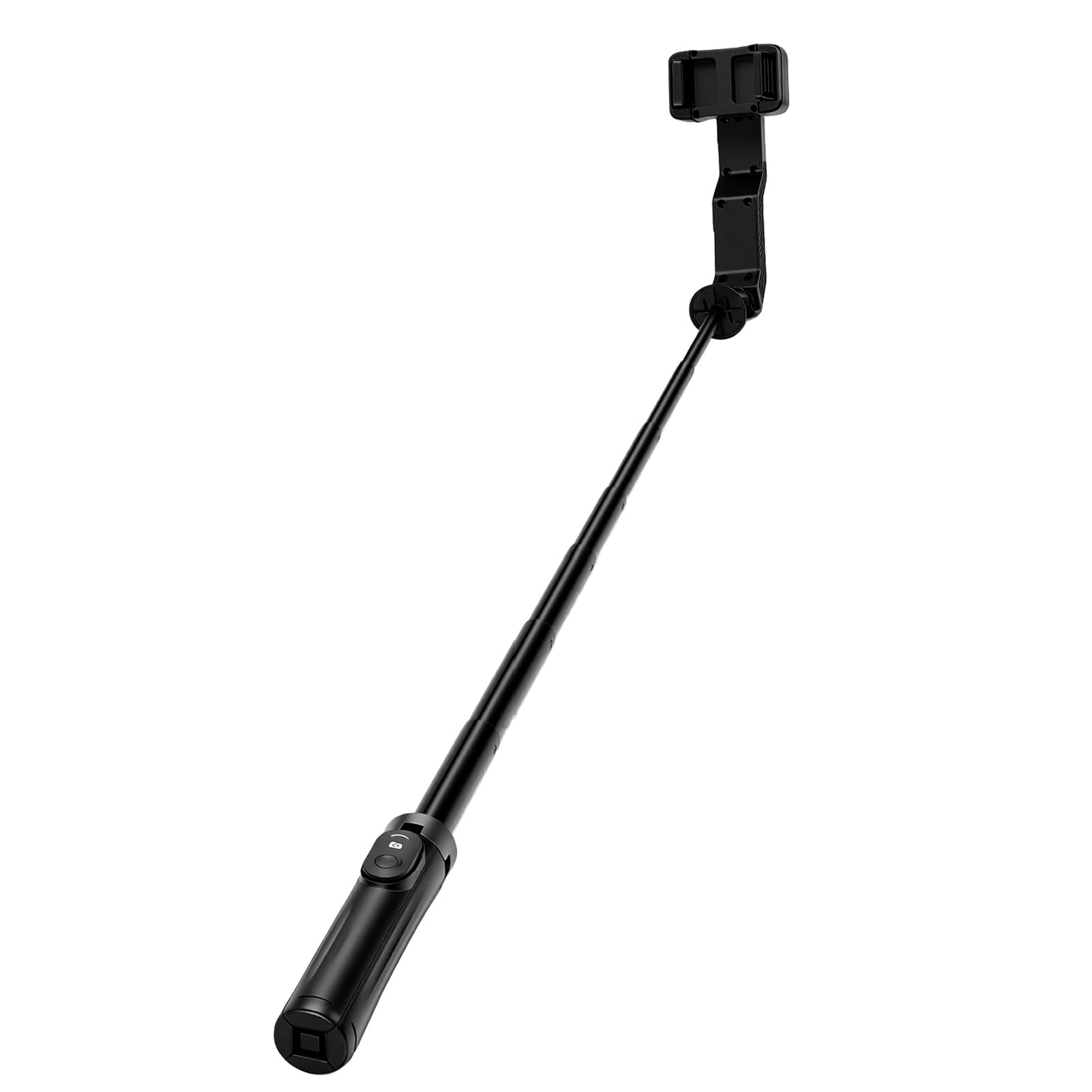 Annadue Stabilisateur de Téléphone Selfie Stick Trépied 101 Cm Selfie Stick Stabilisateur à Axe Unique avec Lumière de Remplissage et Télécommande pour Vlog Live Streaming