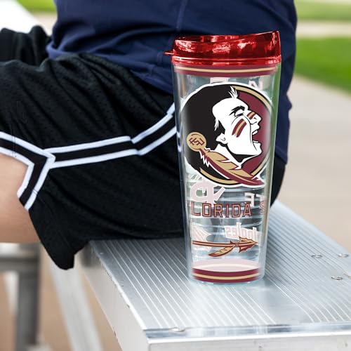 Image of Rico Industries NCAA College Double Wall Mayhem 16oz Or 20oz Tritan Tumbler W Lid