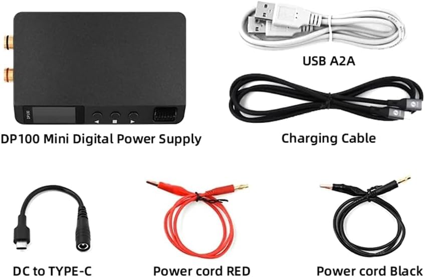 Amazon | DP100 DC 安定化電源 調整可能なデジタル DC 電源 ミニ