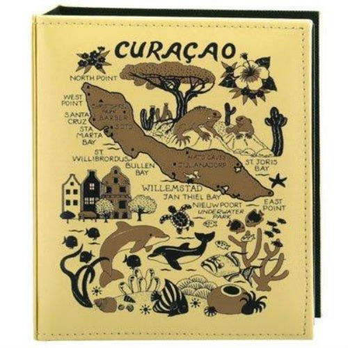 Curacao Map Embossed Photo Album 200 Photos / 4x6