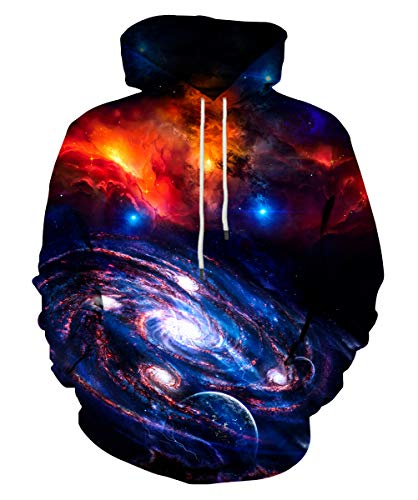 Neemanndy Galaxy Hoodies for Men and Women 3D Print Realistic Outer Space...