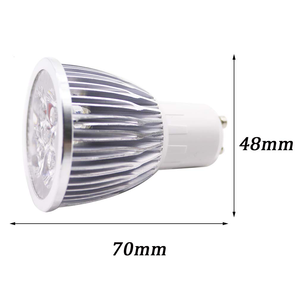 Xindaxin - Juego de 20 bombillas LED (GU10, 6 W, regulable, para 55 W, 500-520 lm, luz blanca cálida, 2800-3200 K, 60°, AC 195-240 V)