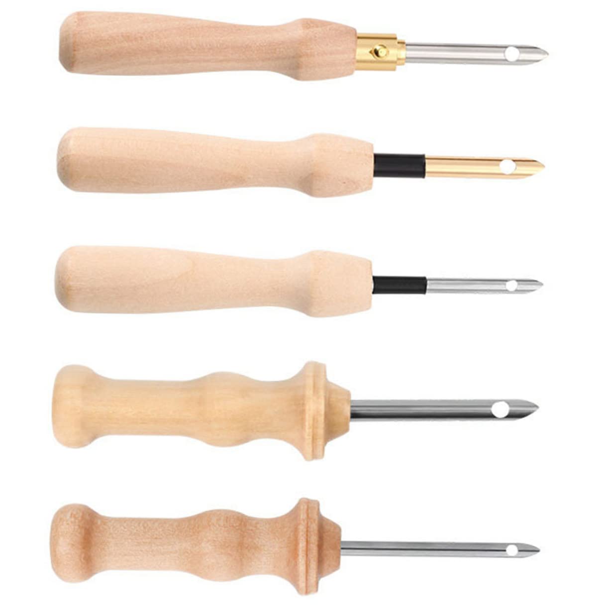 Tofficu 15pièces Outils De Broderie à Poinçonner Avec Poignée Pour Aiguilles Punch Needle Pour Broderie Accessoires De Couture